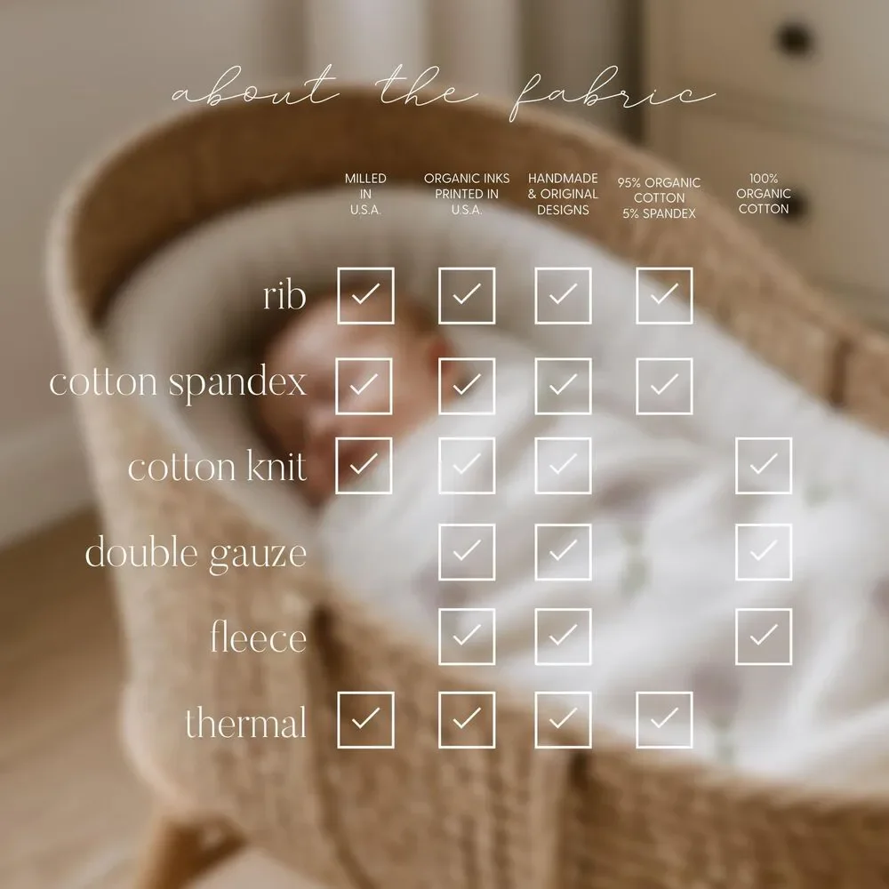 Organic Cotton Baby Blanket | Birth Month Flower Gift September Purple Aster